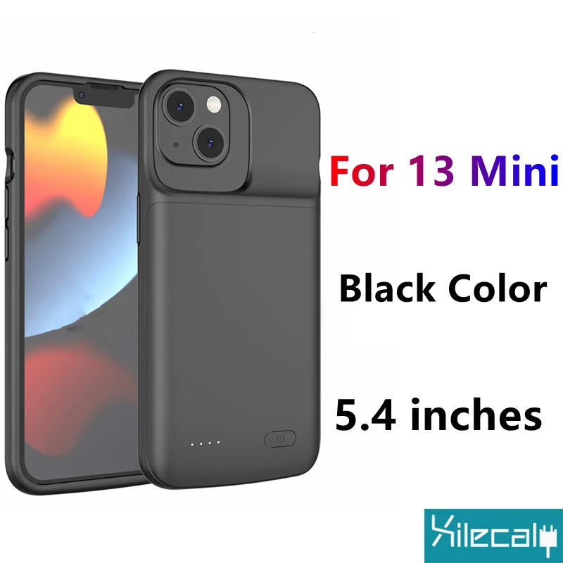 "Xilecaly Battery Case pour iPhone 15/14/13/12 Mini/XS Max/XR/7/8 Plus/SE"