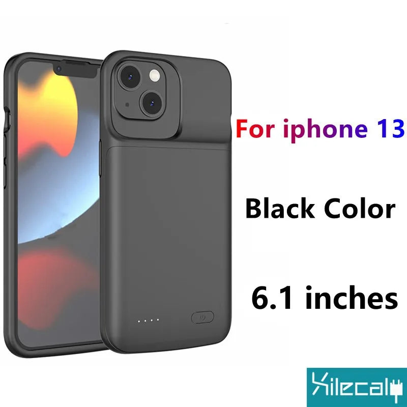 "Xilecaly Battery Case pour iPhone 15/14/13/12 Mini/XS Max/XR/7/8 Plus/SE"