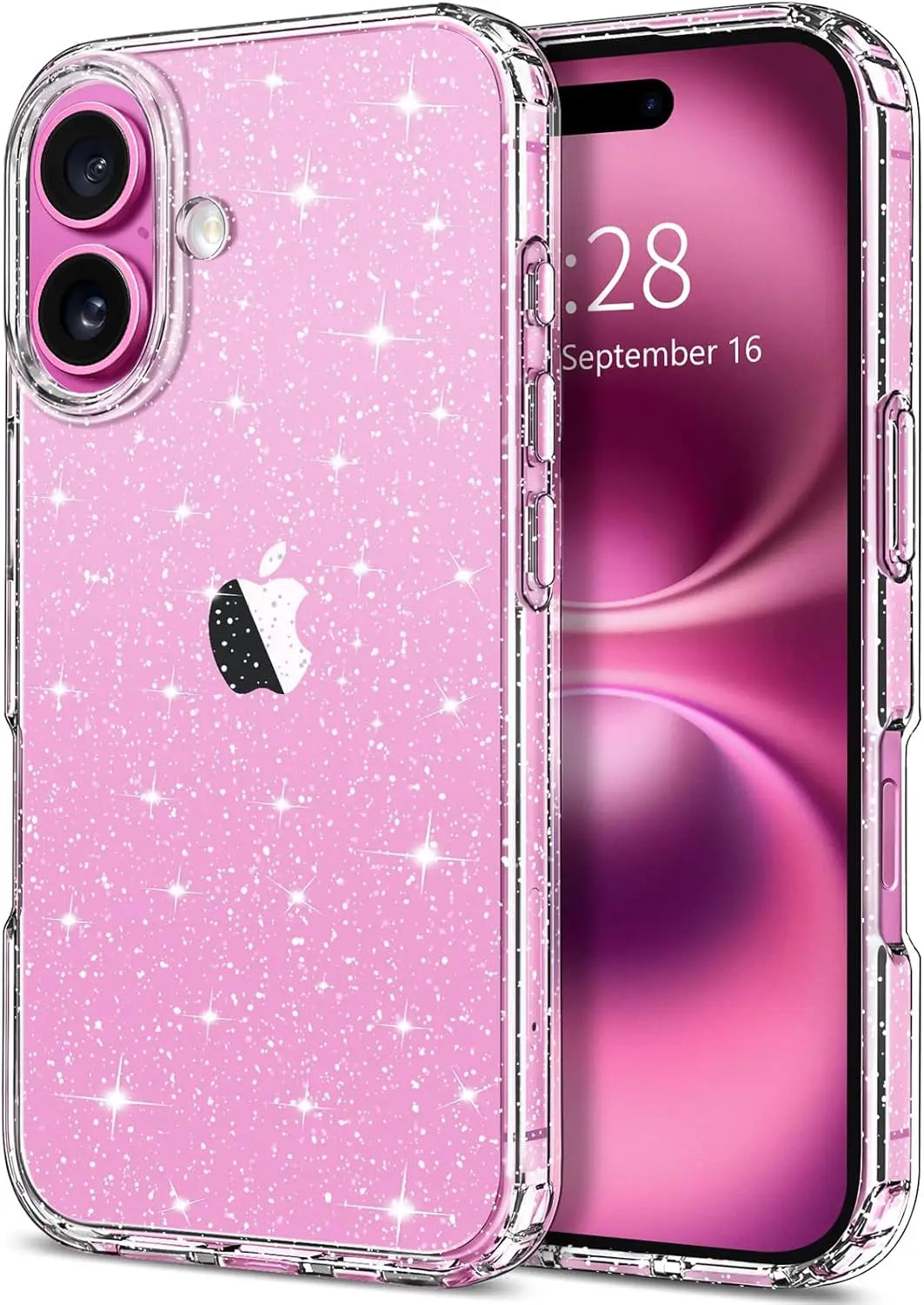 Glitter Clear Case for iPhone 16e/16/15/14/13/12/11/SE