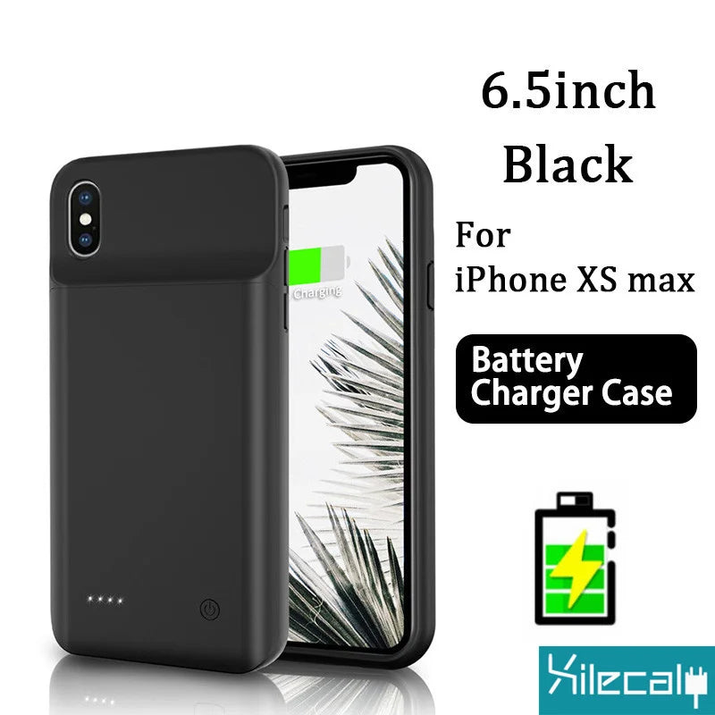 "Xilecaly Battery Case pour iPhone 15/14/13/12 Mini/XS Max/XR/7/8 Plus/SE"