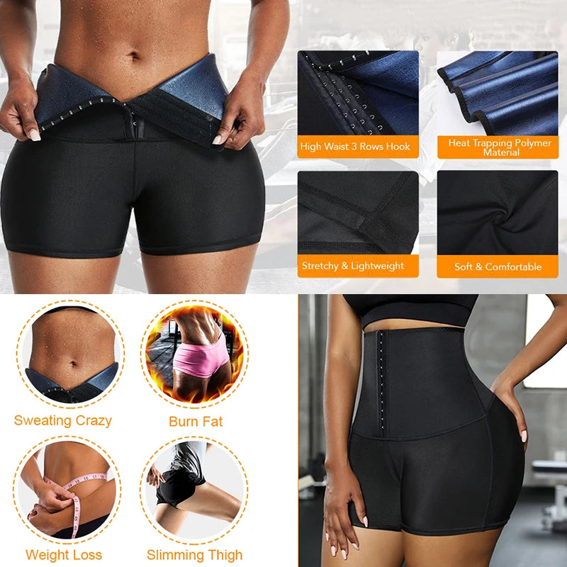 MISSMOLY Sauna Pants – Women's Thermo Slimming Shorts, Tummy Control and Waist Trainer