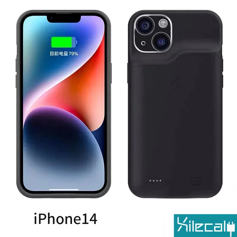 "Xilecaly Battery Case pour iPhone 15/14/13/12 Mini/XS Max/XR/7/8 Plus/SE"