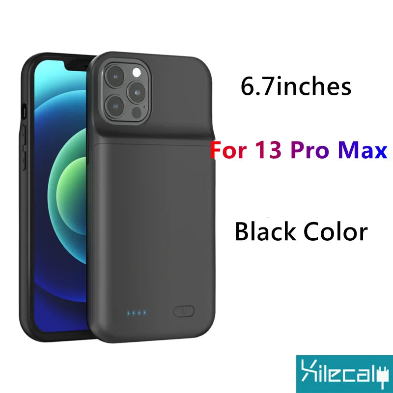 "Xilecaly Battery Case pour iPhone 15/14/13/12 Mini/XS Max/XR/7/8 Plus/SE"