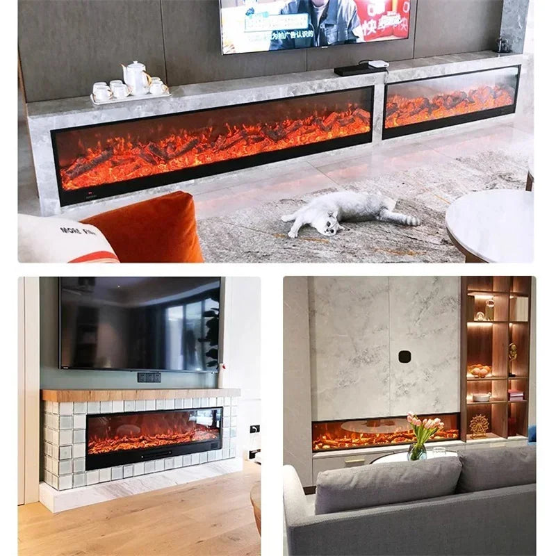 Nordic Electric Fireplace Decorative Cabinet.