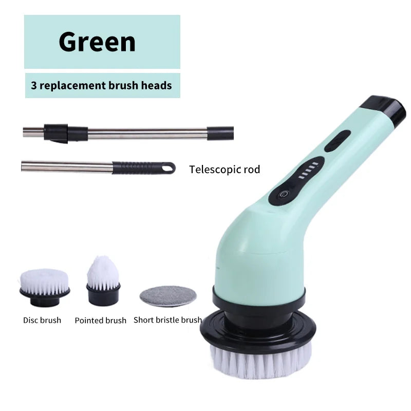 9-in-1 Electric Cleaning Brush Electric Spin Cleaning Scrubber Electric Cleaning Tools