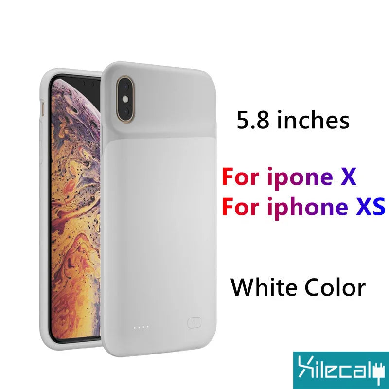 "Xilecaly Battery Case pour iPhone 15/14/13/12 Mini/XS Max/XR/7/8 Plus/SE"