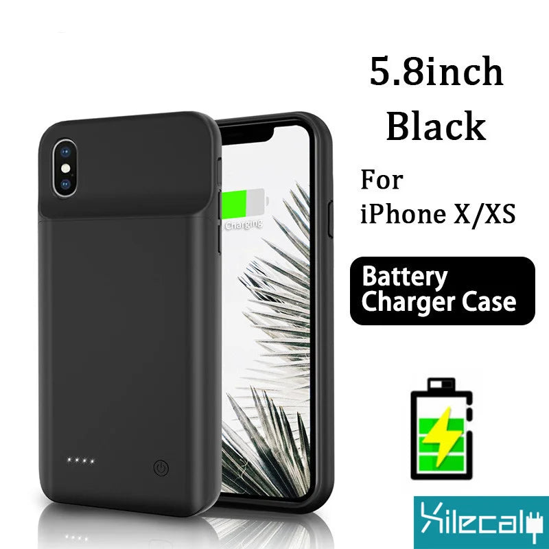 "Xilecaly Battery Case pour iPhone 15/14/13/12 Mini/XS Max/XR/7/8 Plus/SE"