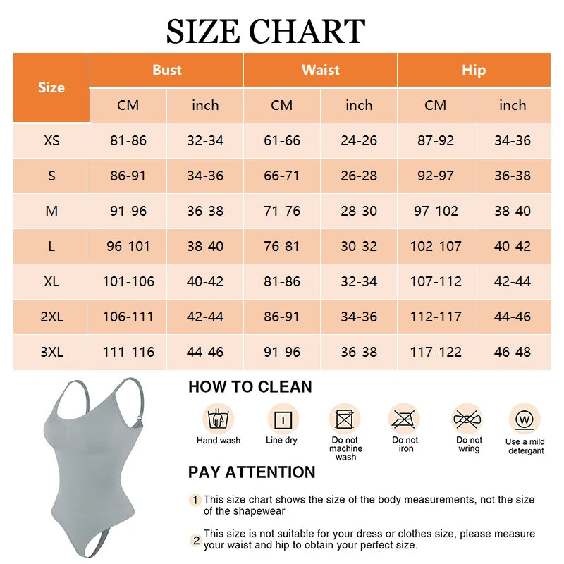 "Ultimate Smoothing Shapewear Bodysuit for Women – Full Body Faja Shaper with Thong, Soft Sculpting & Breast Slimming Underwear for a Flawless Figure"