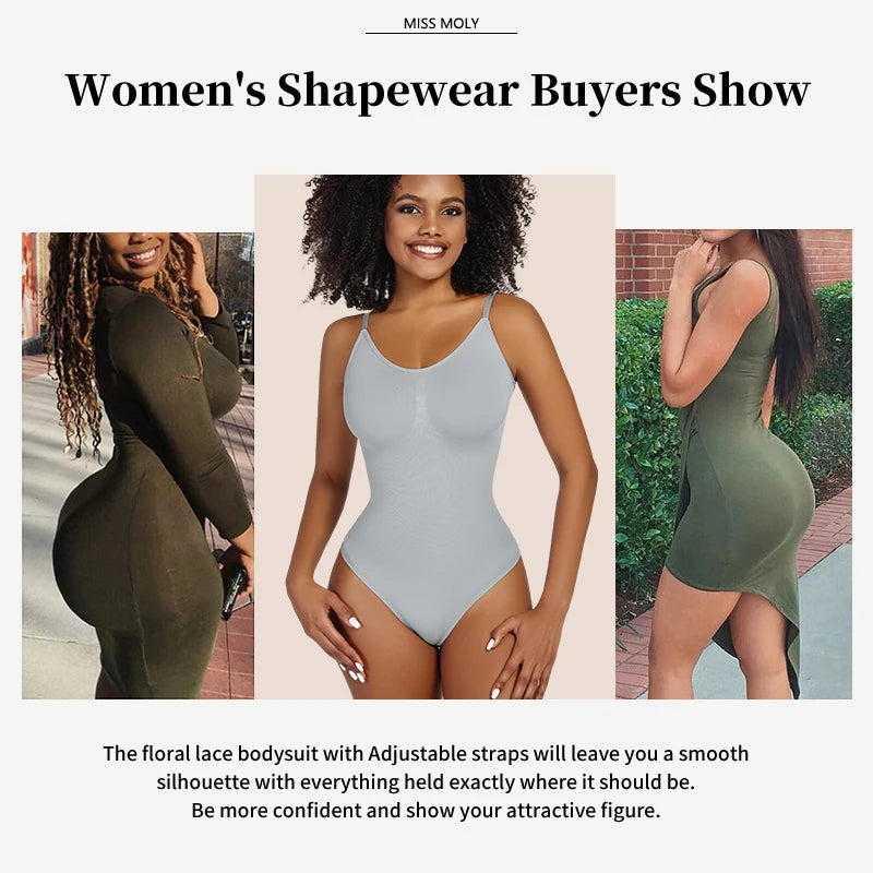 "Ultimate Smoothing Shapewear Bodysuit for Women – Full Body Faja Shaper with Thong, Soft Sculpting & Breast Slimming Underwear for a Flawless Figure"