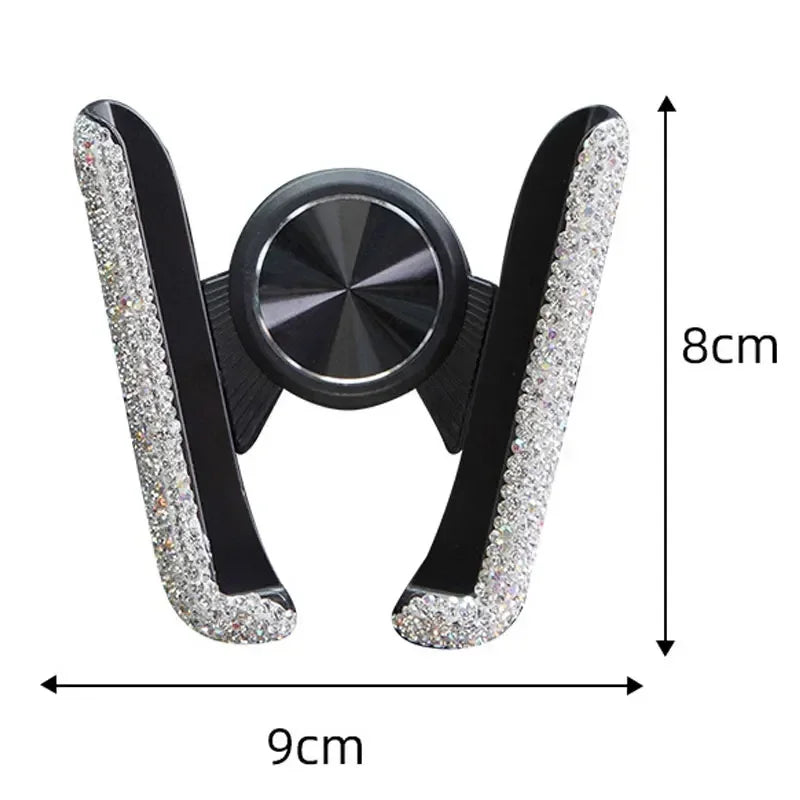 Car Phone Holder Diamond Crystal Car