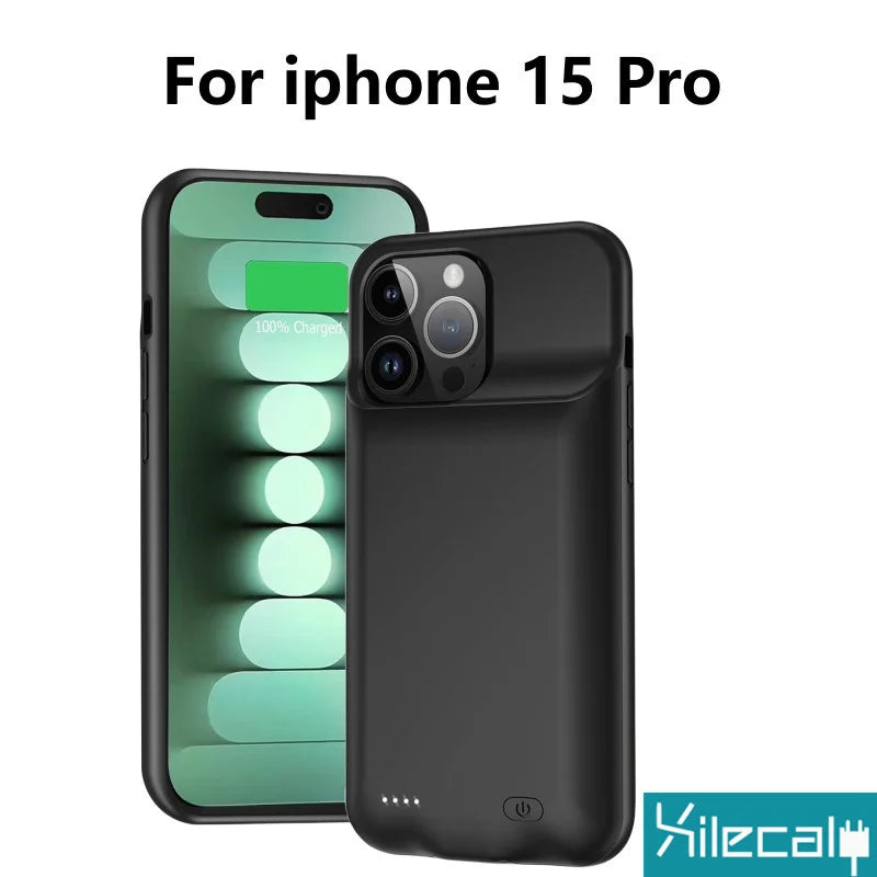 "Xilecaly Battery Case pour iPhone 15/14/13/12 Mini/XS Max/XR/7/8 Plus/SE"