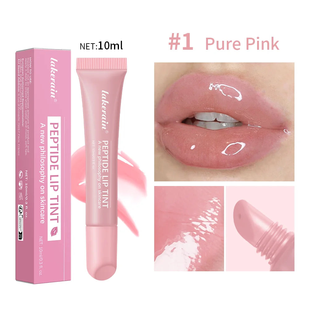 Peptide Lip Tint – Gloss Hydratant & Nourrissant, Teinte Naturelle, Non Collant | 10ml"