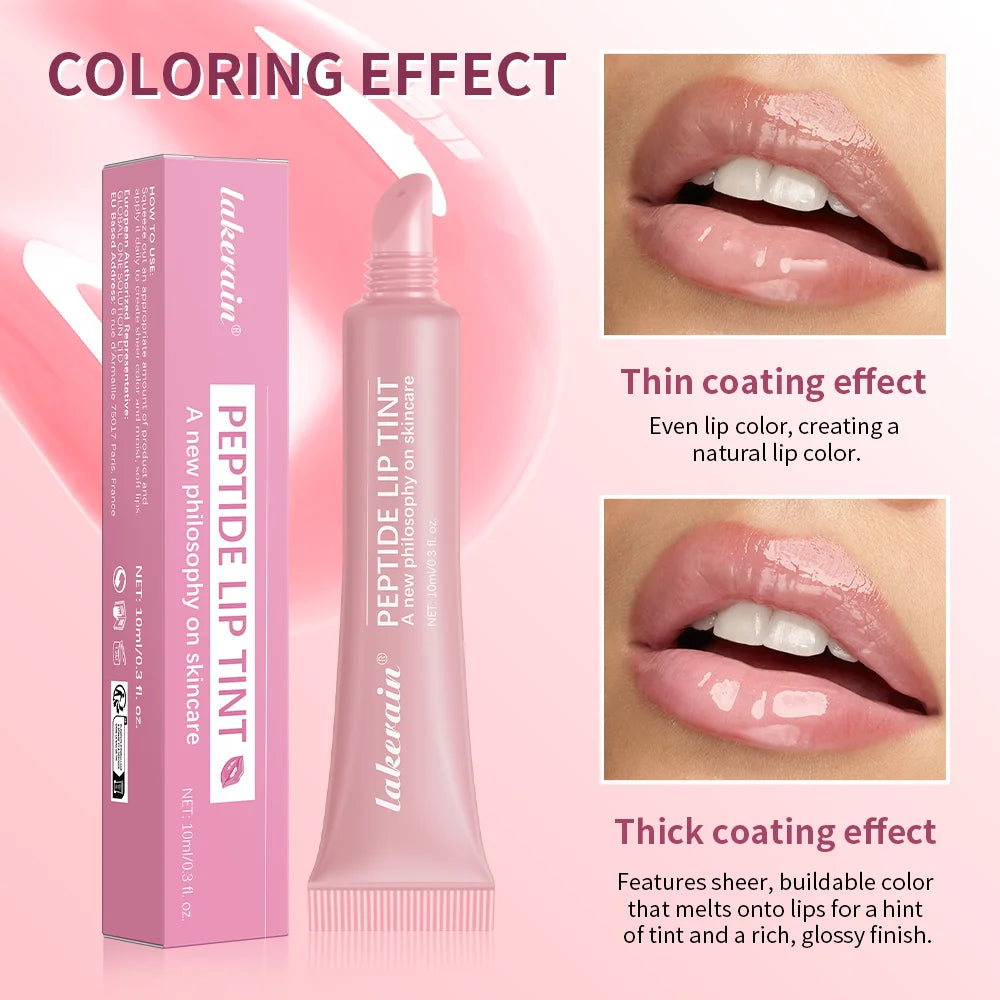 Peptide Lip Tint – Gloss Hydratant & Nourrissant, Teinte Naturelle, Non Collant | 10ml"