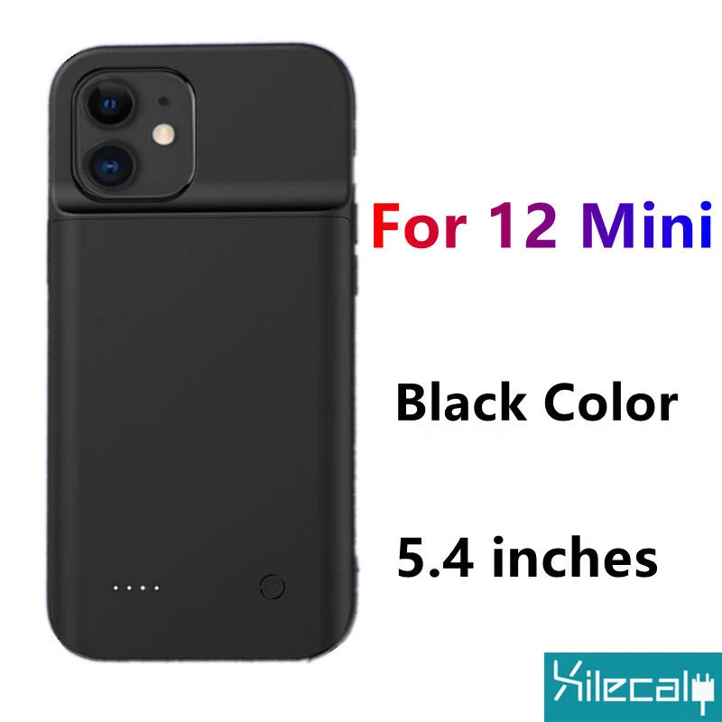 "Xilecaly Battery Case pour iPhone 15/14/13/12 Mini/XS Max/XR/7/8 Plus/SE"