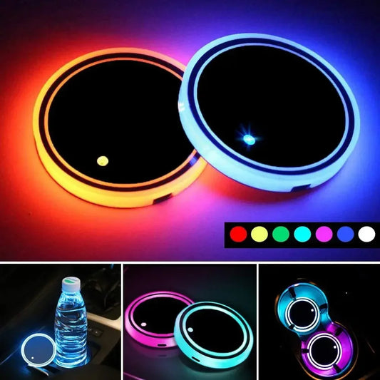 Universal LED Car Cup Holder Light