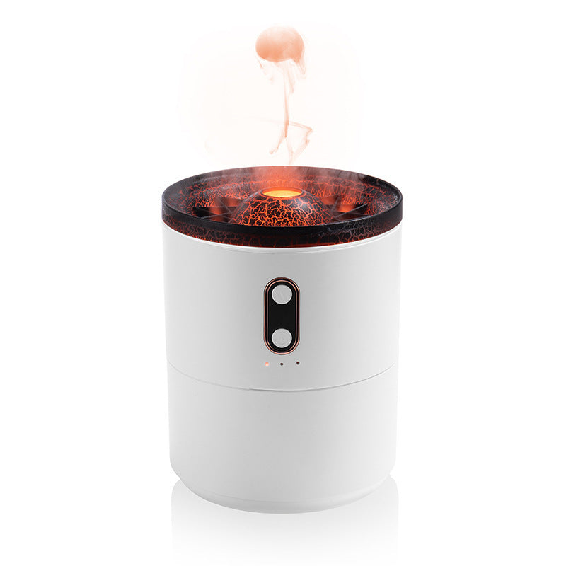 Volcanic Flame Essential Oil Diffuser – Jellyfish Portable Air Humidifier with Night Light