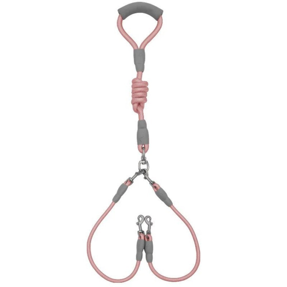 Double Leash for 2 Dogs – Nylon Leash with Soft Foam Handle